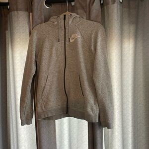 Women’s Nike hooded Heather gray size small hooded sweatshirt